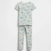 Bio-Pyjama-Set aus gebürsteter Baumwolle mit Dinosaurier-Motiv für Baby & Kleinkind