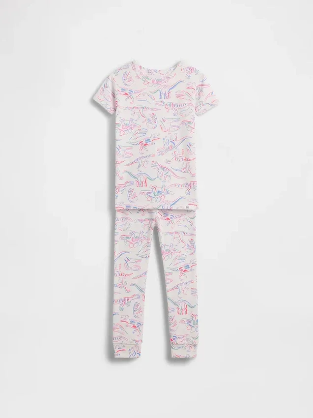 Bio-Pyjama-Set aus gebürsteter Baumwolle mit Dinosaurier-Motiv für Baby & Kleinkind