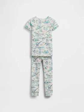 Bio-Pyjama-Set aus gebürsteter Baumwolle mit Dinosaurier-Motiv für Baby & Kleinkind