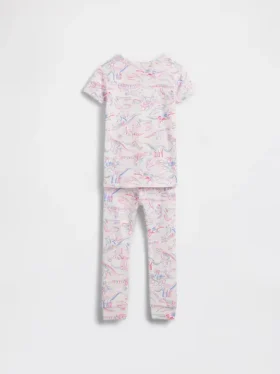 Bio-Pyjama-Set aus gebürsteter Baumwolle mit Dinosaurier-Motiv für Baby & Kleinkind