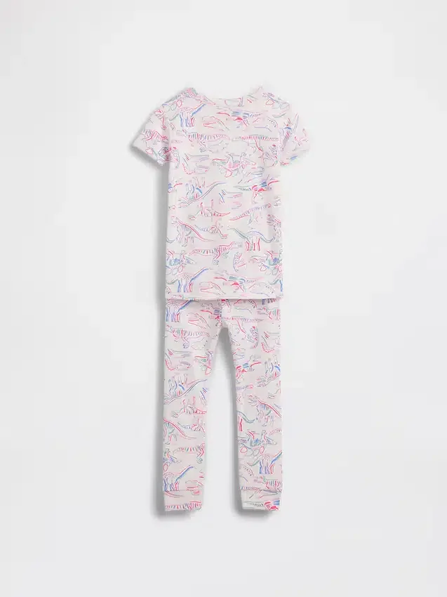 Bio-Pyjama-Set aus gebürsteter Baumwolle mit Dinosaurier-Motiv für Baby & Kleinkind
