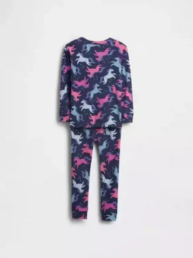 Bio-Pyjama-Set aus gebürsteter Baumwolle mit Einhorn-Motiv für Baby & Kleinkind