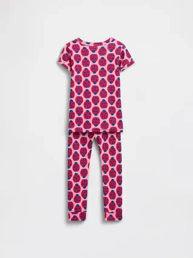 Bio-Pyjama-Set aus gebürsteter Baumwolle mit Marienkäfer-Motiv für Baby & Kleinkind