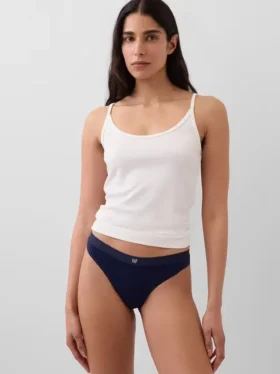 Bio-Stretch-Baumwoll-Tanga mit Logo