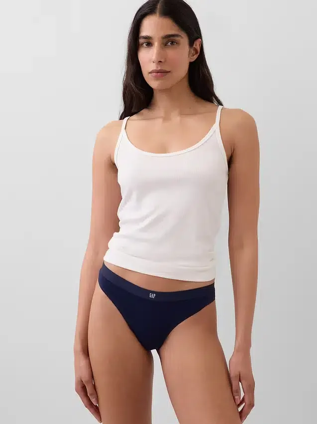 Bio-Stretch-Baumwoll-Tanga mit Logo