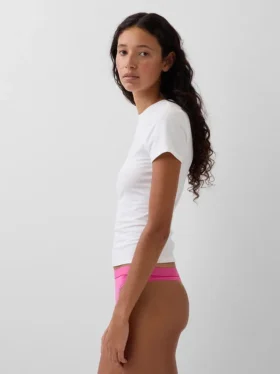 Bio-Stretch-Baumwoll-Tanga mit Logo