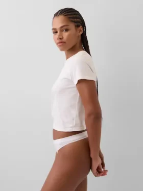 Bio-Stretch-Baumwoll-Tanga mit Logo