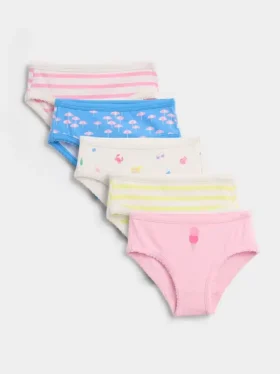 Bio-Stretch-Baumwoll-Unterhosen für Kleinkinder (5er-Pack)