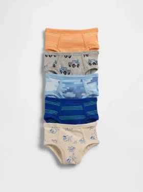 Bio-Stretch-Baumwoll-Unterhosen für Kleinkinder (5er-Pack)