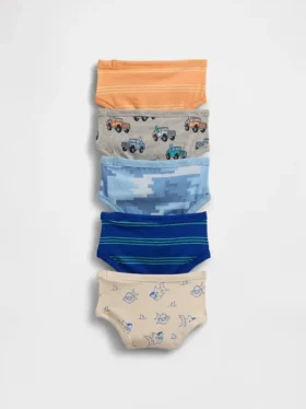 Bio-Stretch-Baumwoll-Unterhosen für Kleinkinder (5er-Pack)