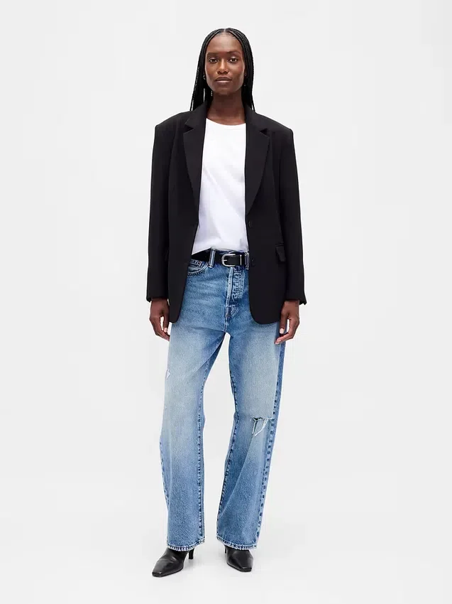 Bistretch-Blazer in Oversize-Passform