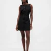 Bistretch-Minikleid mit Knopfleiste