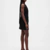 Bistretch-Minikleid mit Knopfleiste