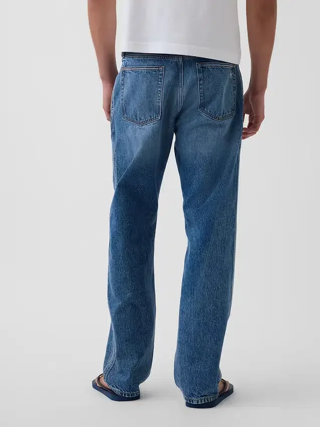 „Blue Relaxed Straight“-Jeans