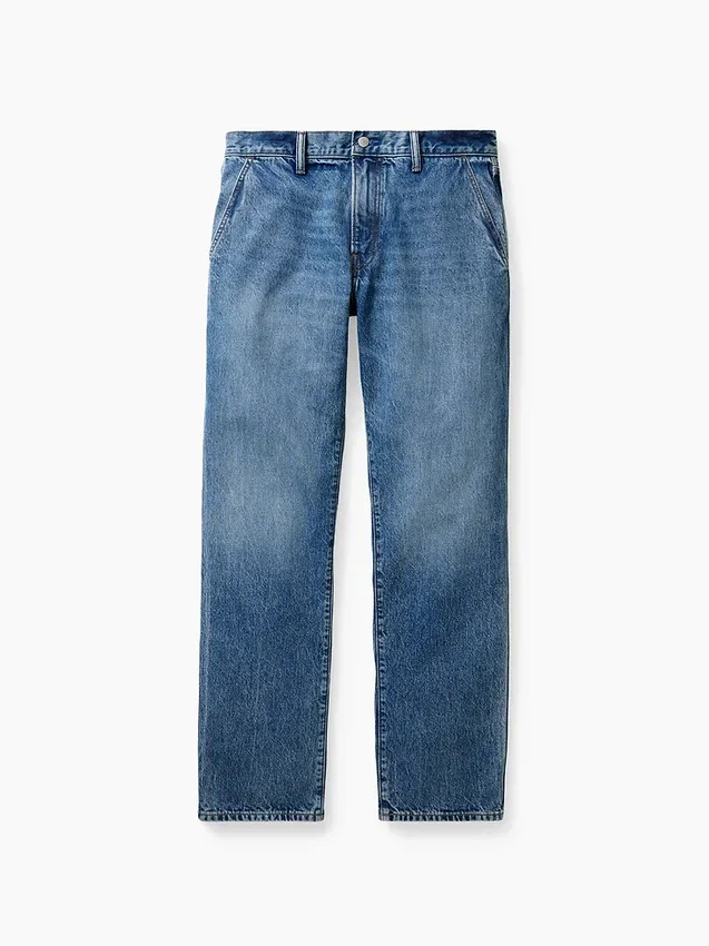 „Blue Relaxed Straight“-Jeans