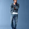 „Blue Relaxed Straight“-Jeans