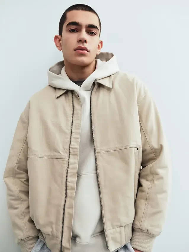 Bomberjacke aus Canvas