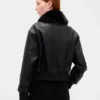 Bomberjacke aus veganem Leder