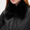 Bomberjacke aus veganem Leder