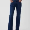 Bootcut-Jeans mit mittlerer Leibhöhe und lockerer Passform