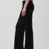 Bootcut-Pullover-Hose aus Baumwollmischung mit niedriger Leibhöhe