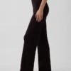 Bootcut-Pullover-Hose aus Baumwollmischung mit niedriger Leibhöhe