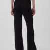 Bootcut-Pullover-Hose aus Baumwollmischung mit niedriger Leibhöhe