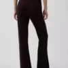 Bootcut-Pullover-Hose aus Baumwollmischung mit niedriger Leibhöhe