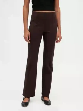 Boots-Hose mit hoher Leibhöhe aus Doppelstrick
