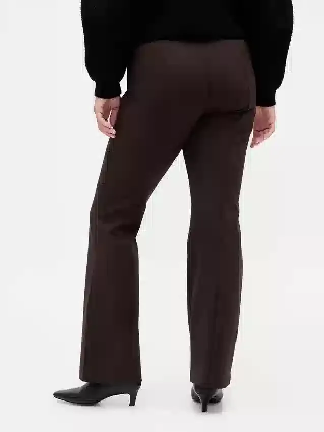 Boots-Hose mit hoher Leibhöhe aus Doppelstrick