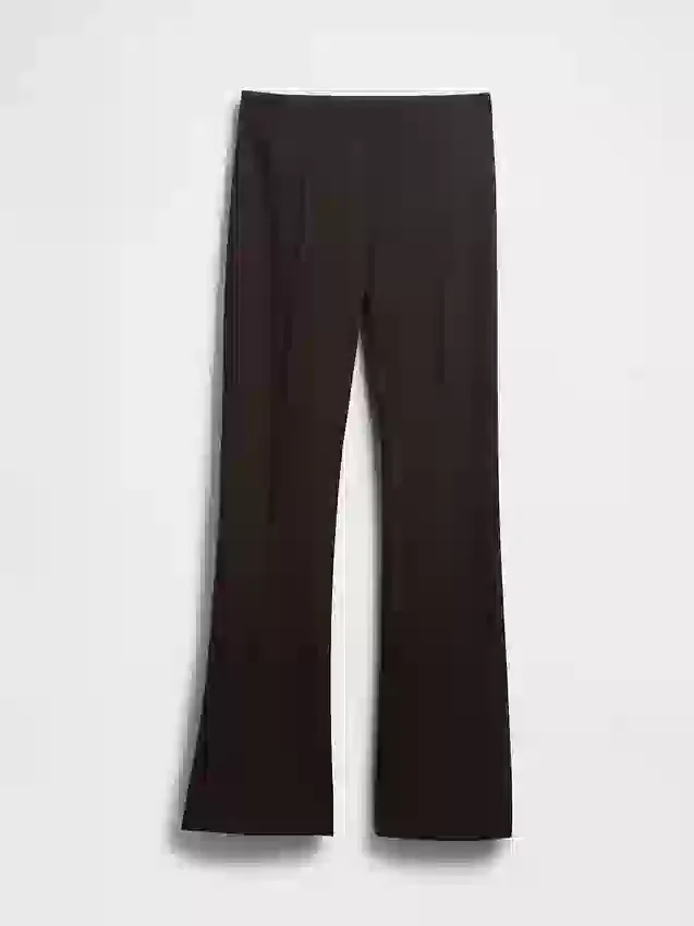 Boots-Hose mit hoher Leibhöhe aus Doppelstrick