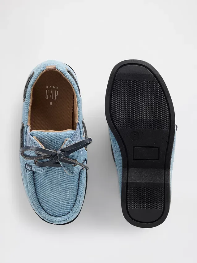 Bootsschuhe aus Denim für Kleinkinder