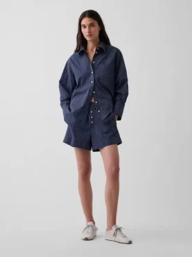 Boxershorts aus Bio-Baumwollpopeline mit Streifenmuster