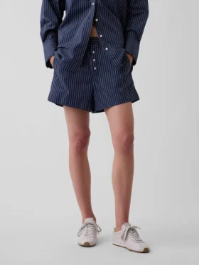 Boxershorts aus Bio-Baumwollpopeline mit Streifenmuster