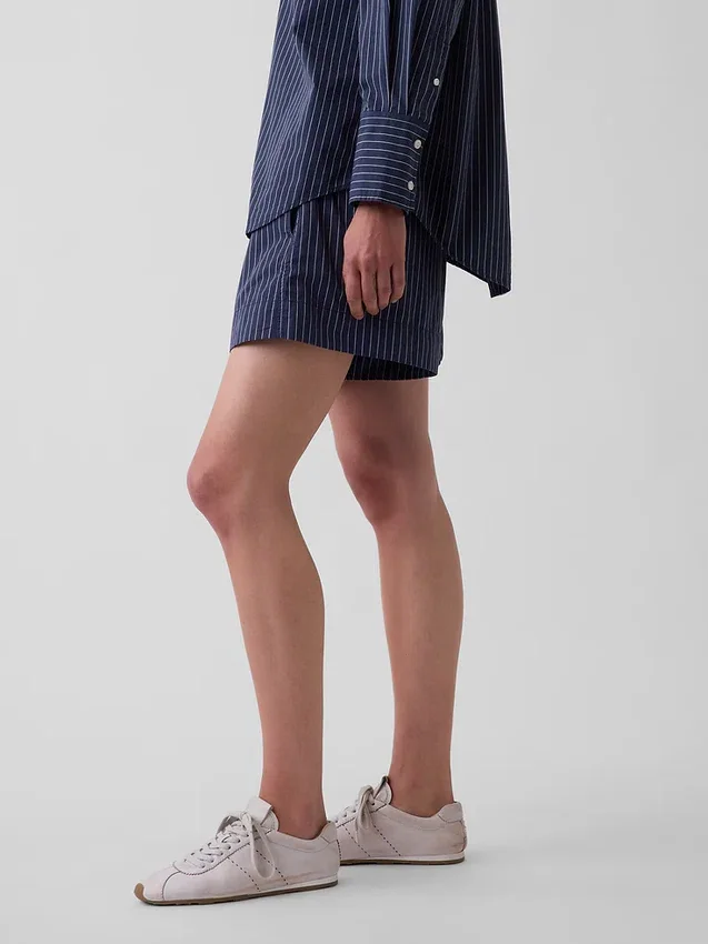 Boxershorts aus Bio-Baumwollpopeline mit Streifenmuster