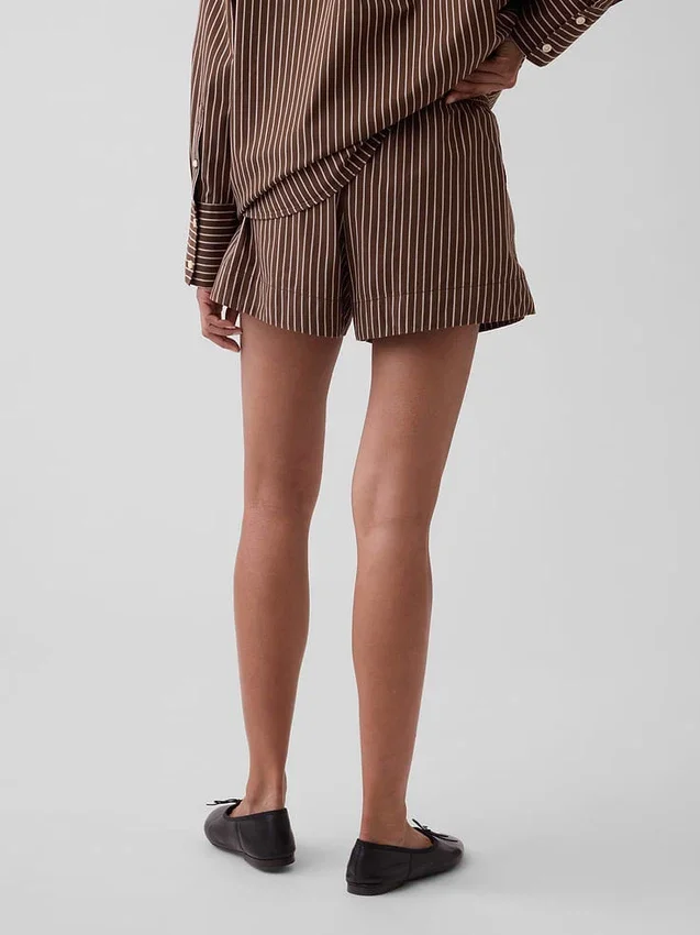 Boxershorts aus Bio-Baumwollpopeline mit Streifenmuster