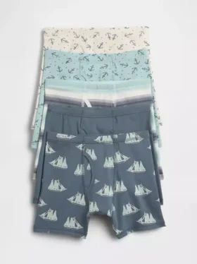 Boxershorts aus Bio-Stretch-Baumwolle für Kinder (5er-Pack)
