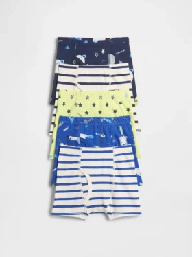 Boxershorts aus Bio-Stretch-Baumwolle für Kleinkinder (5er-Pack)