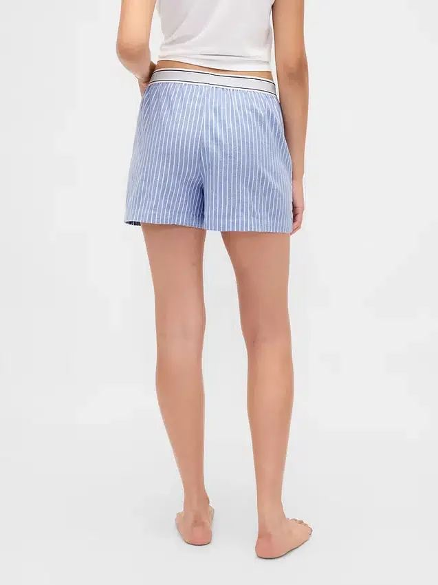 Boxershorts aus Flanell mit Logo