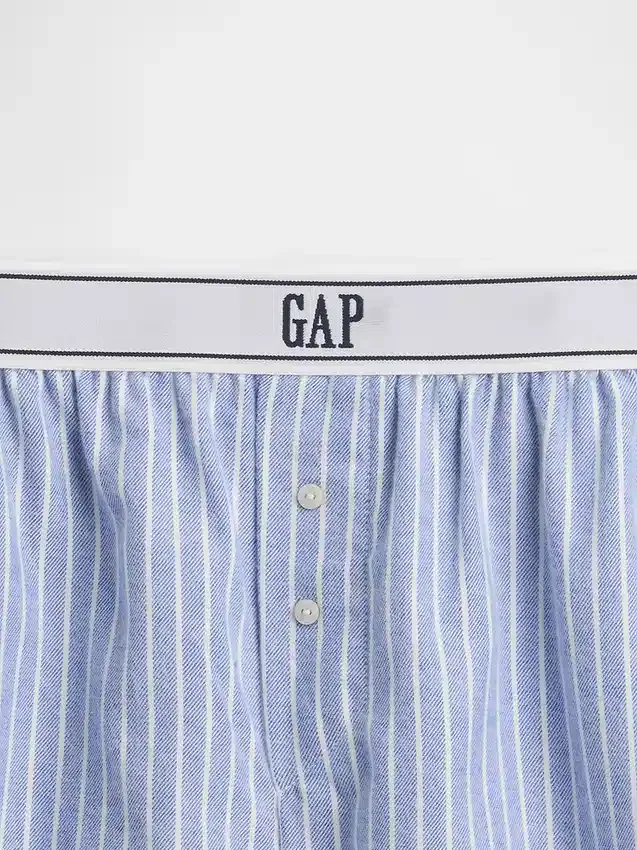 Boxershorts aus Flanell mit Logo