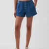 Boxershorts aus ultraweichem Denim mit mittlerer Leibhöhe