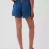 Boxershorts aus ultraweichem Denim mit mittlerer Leibhöhe