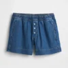 Boxershorts aus ultraweichem Denim mit mittlerer Leibhöhe