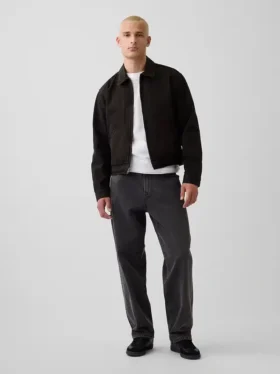 Boxy-Jeansjacke im Workwear-Stil