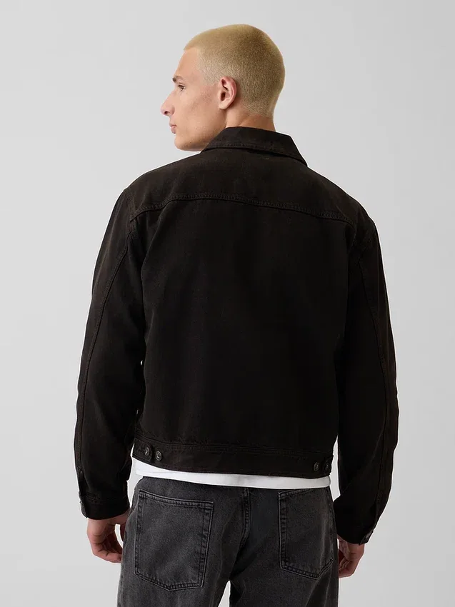 Boxy-Jeansjacke im Workwear-Stil