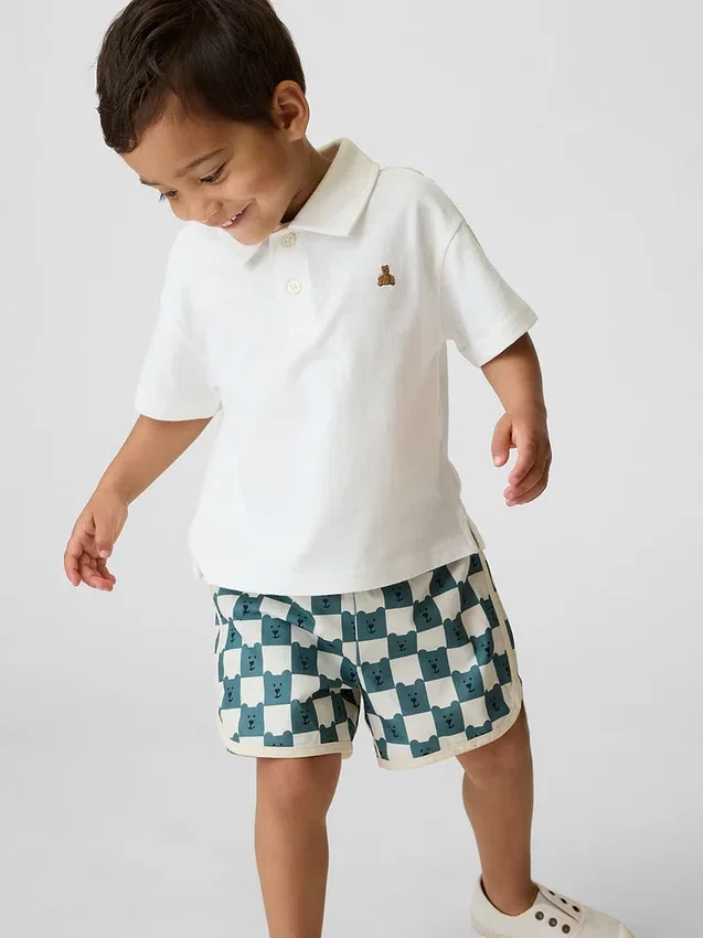 Boxy-Poloshirt für Baby & Kleinkind