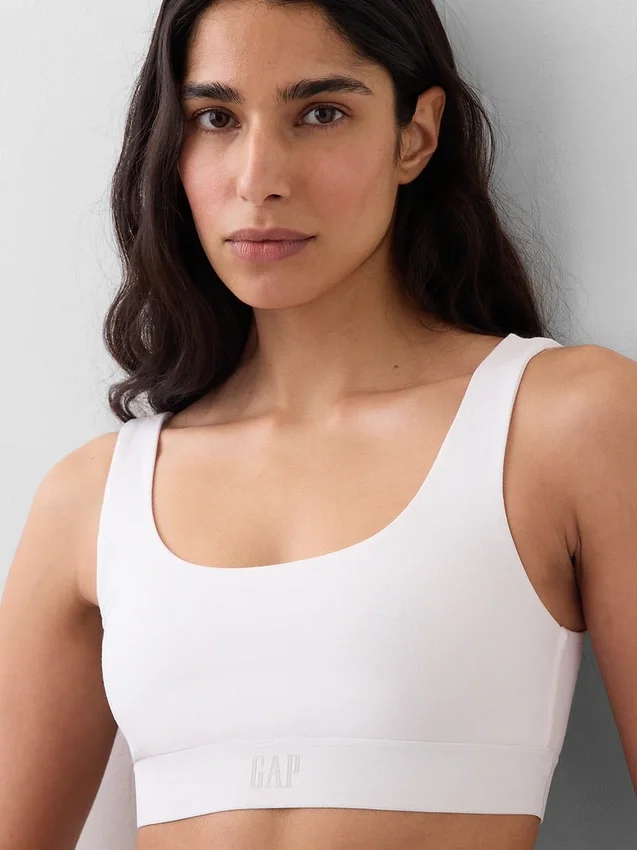 Bralette aus Bio-Stretch-Baumwolle mit Gap Logo