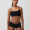 Bralette aus Bio-Stretch-Baumwolle mit Logo