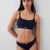 Bralette aus Bio-Stretch-Baumwolle mit Logo