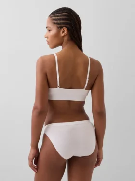 Bralette aus Bio-Stretch-Baumwolle mit Logo